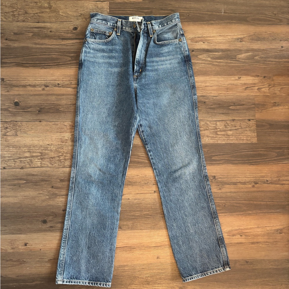Agolde high rise pinch waist kick jeans